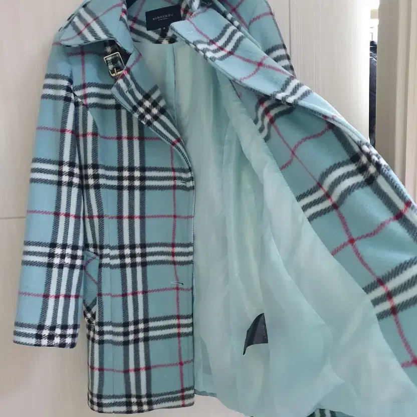 Burberry London Check Wool Trench Coat M thumbnail 5