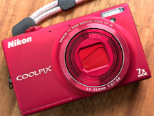 N MINT Nikon COOLPIX S6100 16.0MP Digital Camera 7x Zoom English ok Japan Red
