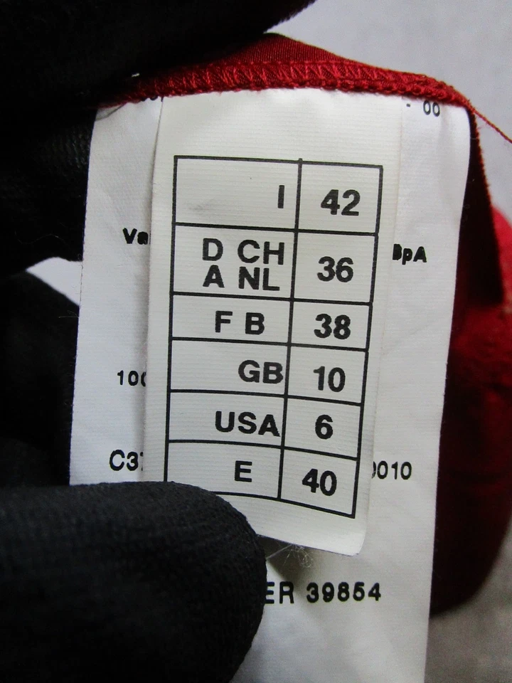 Missoni Dress Womens 10 Red Silk Blouson * - Image 4 of 4