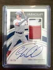 2022 Panini Immaculate Rookie Holo Silver # /25 Greg Deichmann Patch Auto 0hw6