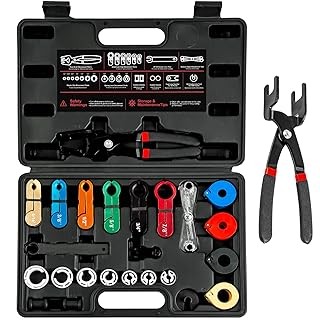 XOOL 26PCS Fuel Line Disconnect Tool Set, Master Quick Disconnect Kit with AC &