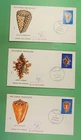 DR WHO 1977 FRENCH POLYNESIA 3 FDC SEASHELL COMBO SIGNED R52293
