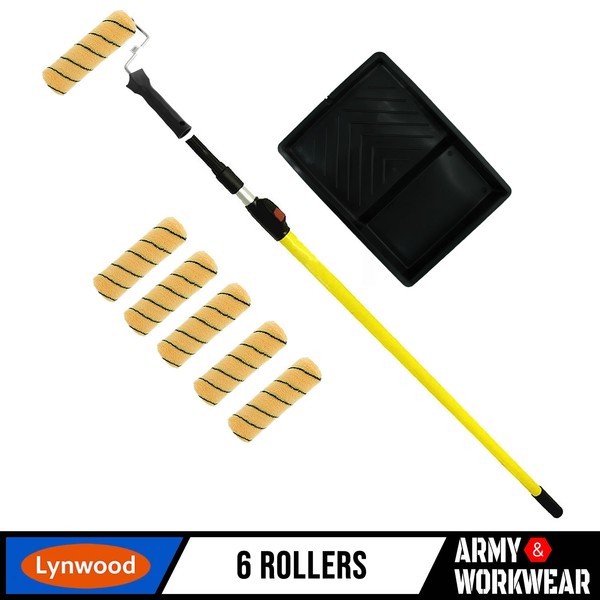 Prodec / Lynwood Apex Farbroller Set 6 Mit VerläNgerungsstange & Farbwanne-image