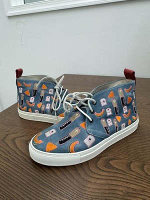 Del Toro X Katherine Bernhardt Toilet Paper / Battery HIGH TOP SHOE 8 (BOOT200TH