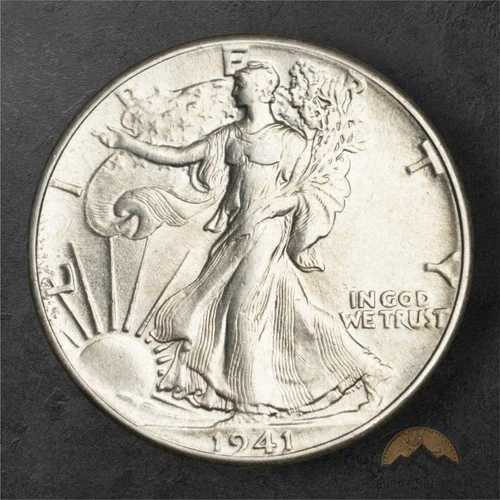 1941 Walking Liberty Silver Half Dollar 50c - Philadelphia