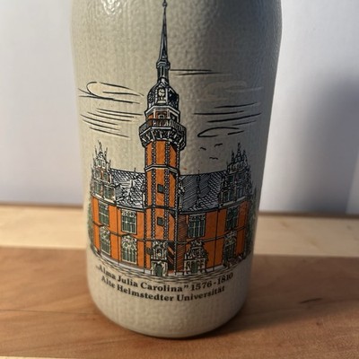 Vintage Helmstedter Weizenkornt Dieckmann Ceramic Bottle Alte .7 L Empty
