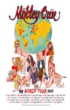 Motley Crue 2023 the world tour Framed Concert Poster