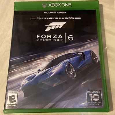 Forza Motorsport 6 (Microsoft Xbox One, 2015) Ten Year Anniversary Edition