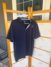 Reebok Men's Navy Performance Short Sleeve Golf Polo Shirt Size Large