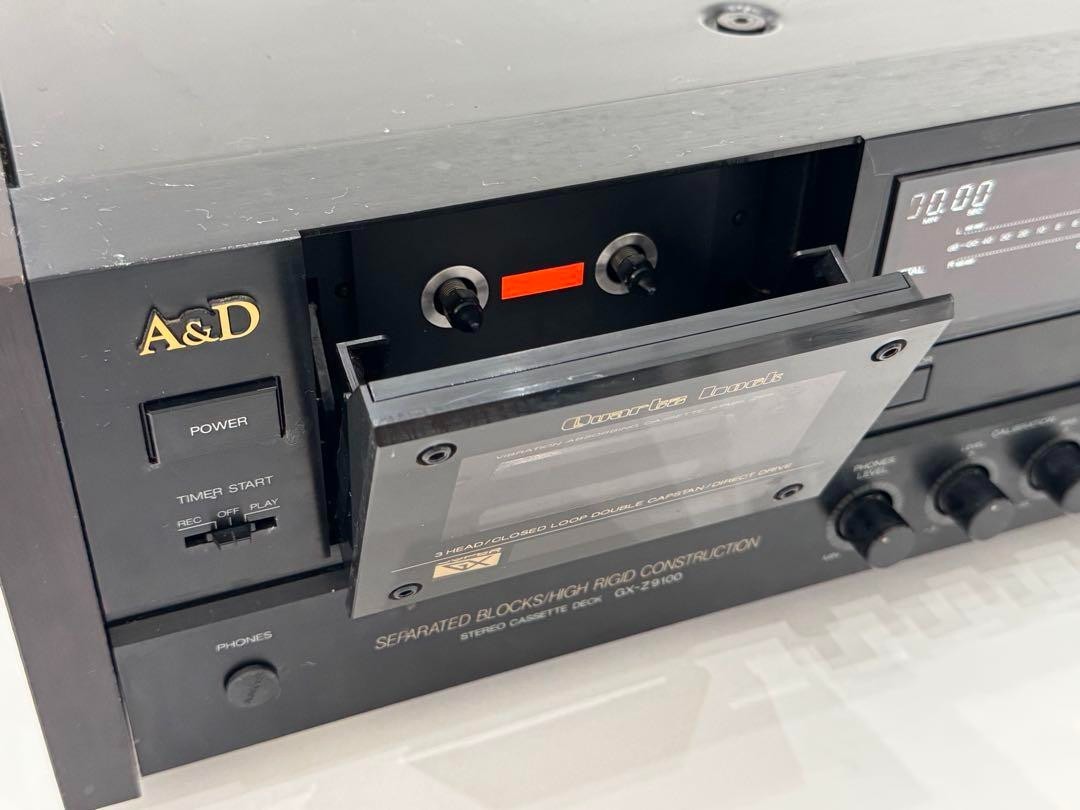 AKAI A&D GX-Z9100 3-Head Stereo Cassette Deck Super GX Black