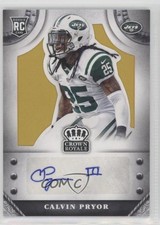 2014 Panini Crown Royale Rookie Signatures Gold 23/49 Calvin Pryor Auto 1qa