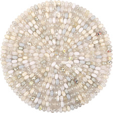 60Pcs Large Hole Beads Spacer Beads White Assorted European Craft Big Beads Larg