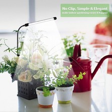 Grow Light for Indoor Plants Growing, 6000K Full Spectrum Gooseneck Plant Lamp