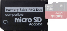Funturbo PSP Memory Stick Adapter, Micro SD to Memory Stick PRO Duo Magicgate Ca