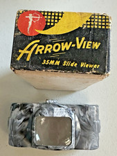 Vintage Arrow-View 35mm Slide Viewer Marble Swirl Plastic w/ Original Box Retro