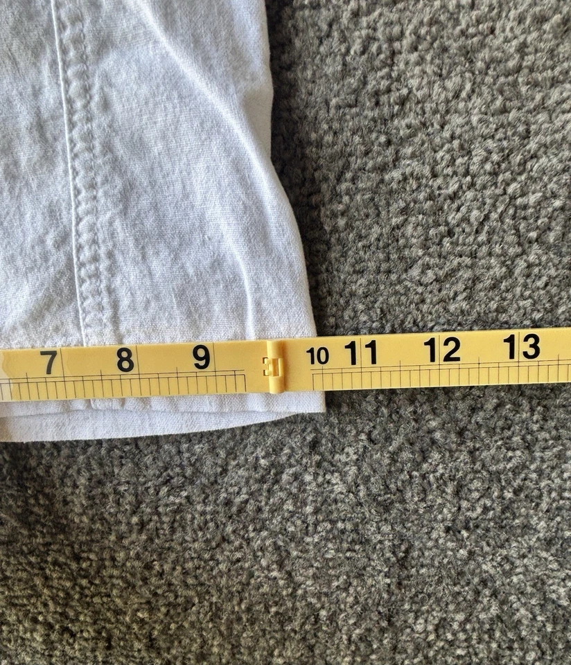 Roxy Oceanside 白色亚麻混纺抽绳裤女式大号沿海海滩 — 第 3/4 张图片