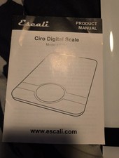 Escali Ciro Digital Scale  Black NWT