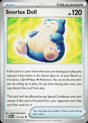 Snorlax Doll Uncommon SV04: Paradox Rift 175/182 NM