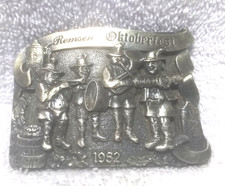 Remsen Octoberfest 1982 Buckle Dickie Lee Limited Edition Fine Detail Vintage