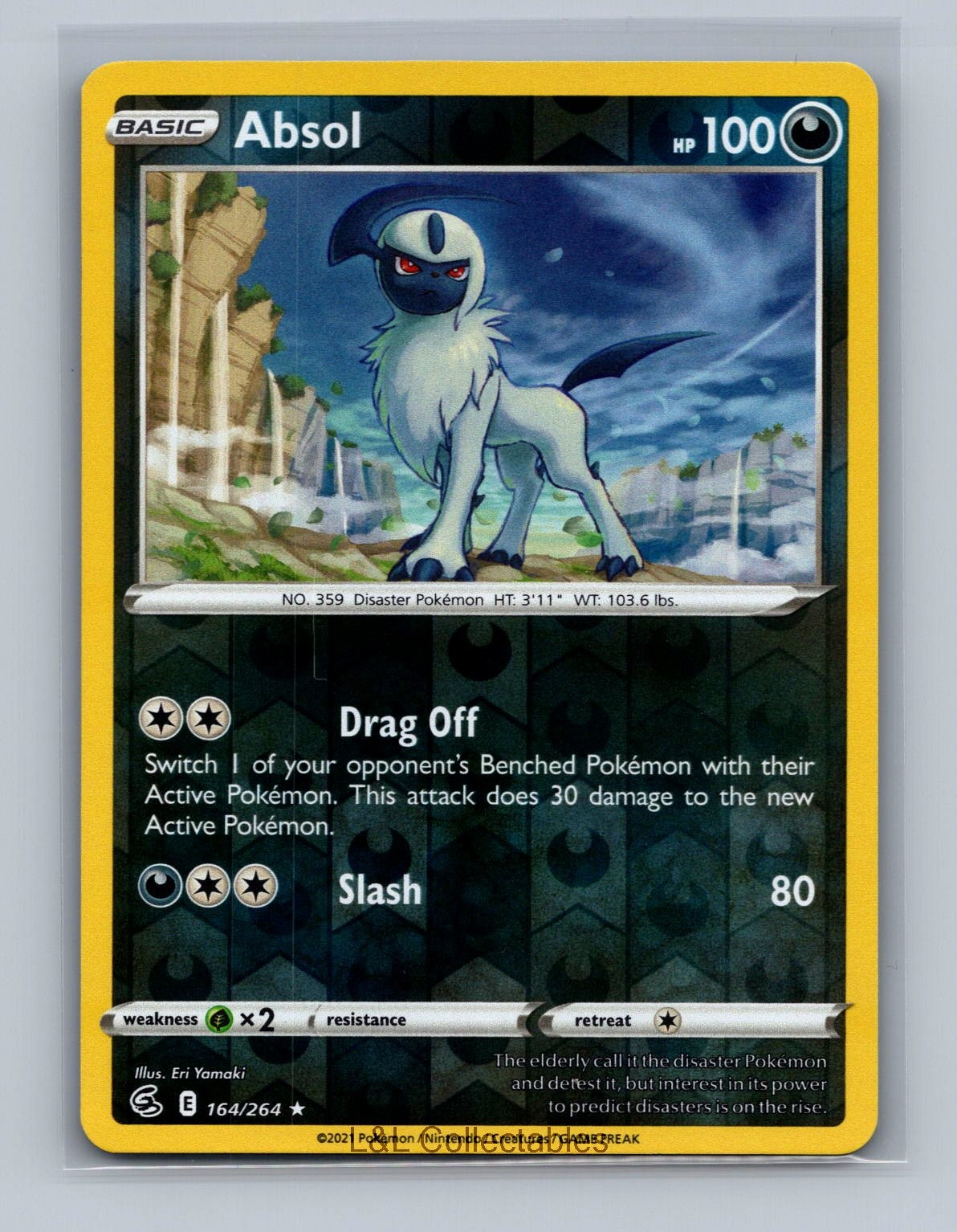 Absol #164/264 SWSH08: Fusion Strike Reverse Holo
