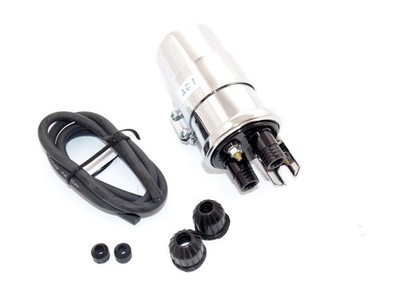 Zündspule Verchromt Style 12V / 4 Ohm für HARLEY DAVIDSON FXE FLH FX FL