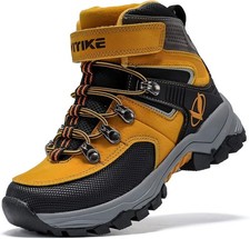 Kids Hiking Boots Boys Girls Outdoor Walking Climbing Sneaker Non-slip 8