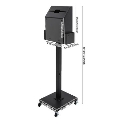 Floor Standing Suggestion Box with Wheels,Suggestion and Offering Box,Ballot Box