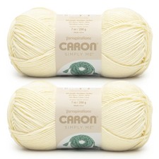 Caron Simply Me Yarn 2-Pack Bulky 5 Acrylic Nylon Wool Blend 246Yards 200g 7oz