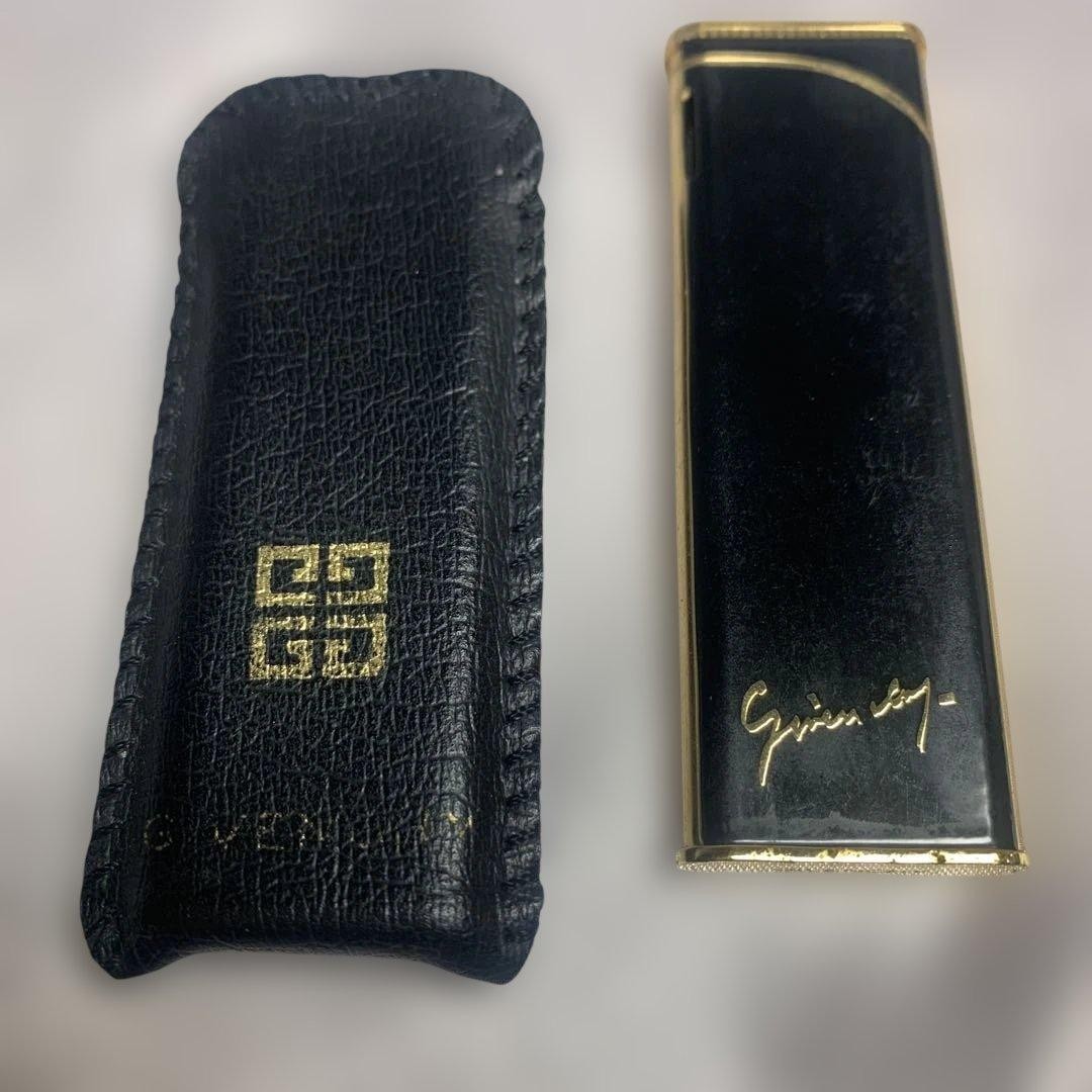 Givenchy Lighter Black Leather Case Used thumbnail 3