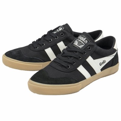 Gola Badminton Mens Casual Sneakers in Black White - 8.5 US CMA548