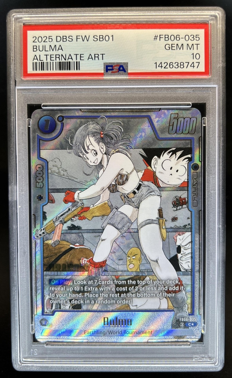 2024 Dragon Ball Super: Fusion World Bulma Alternate Art #FB06-035 PSA 10