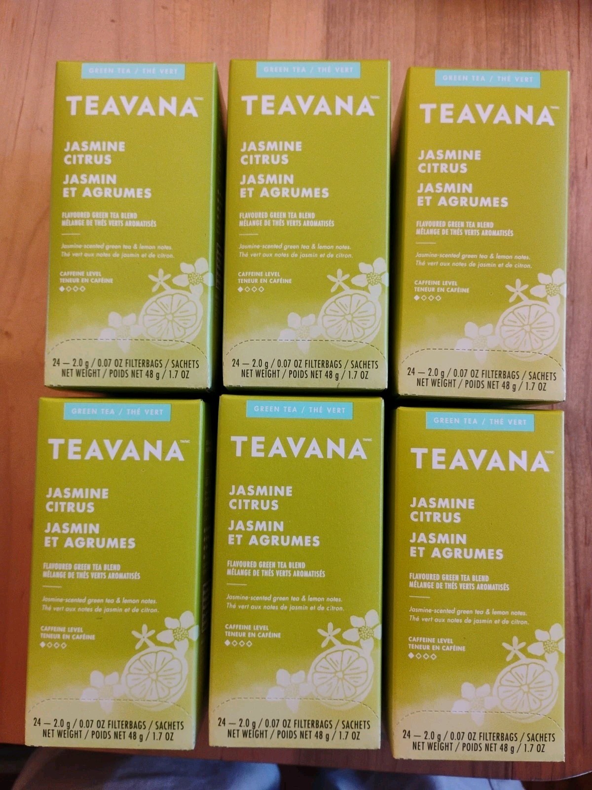 Vana Jasmine Citrus Green Tea 24ct. Filterbags Best Before:1