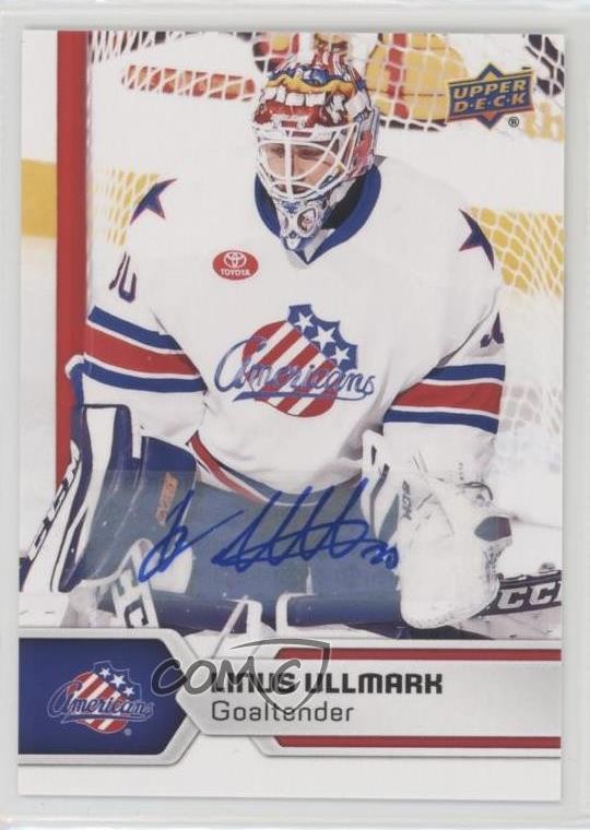2017-18 Upper Deck AHL Auto Linus Ullmark #13 Auto 6eg