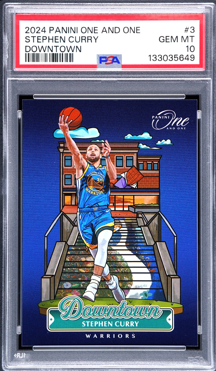 2024 Panini One And One Downtown Stephen Curry #3 - GEM PSA 10