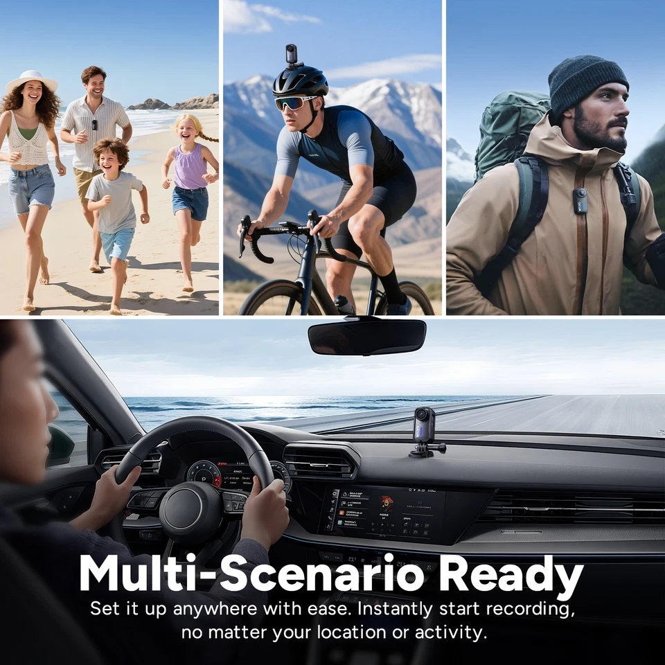 Action Pocket Camera 4K 30M Waterproof Stabilization 170° FOV SJCAM C110 Plus - Image 4 of 4