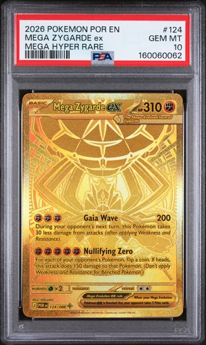 Mega Zygarde ex graded PSA 10 for sale on eBay