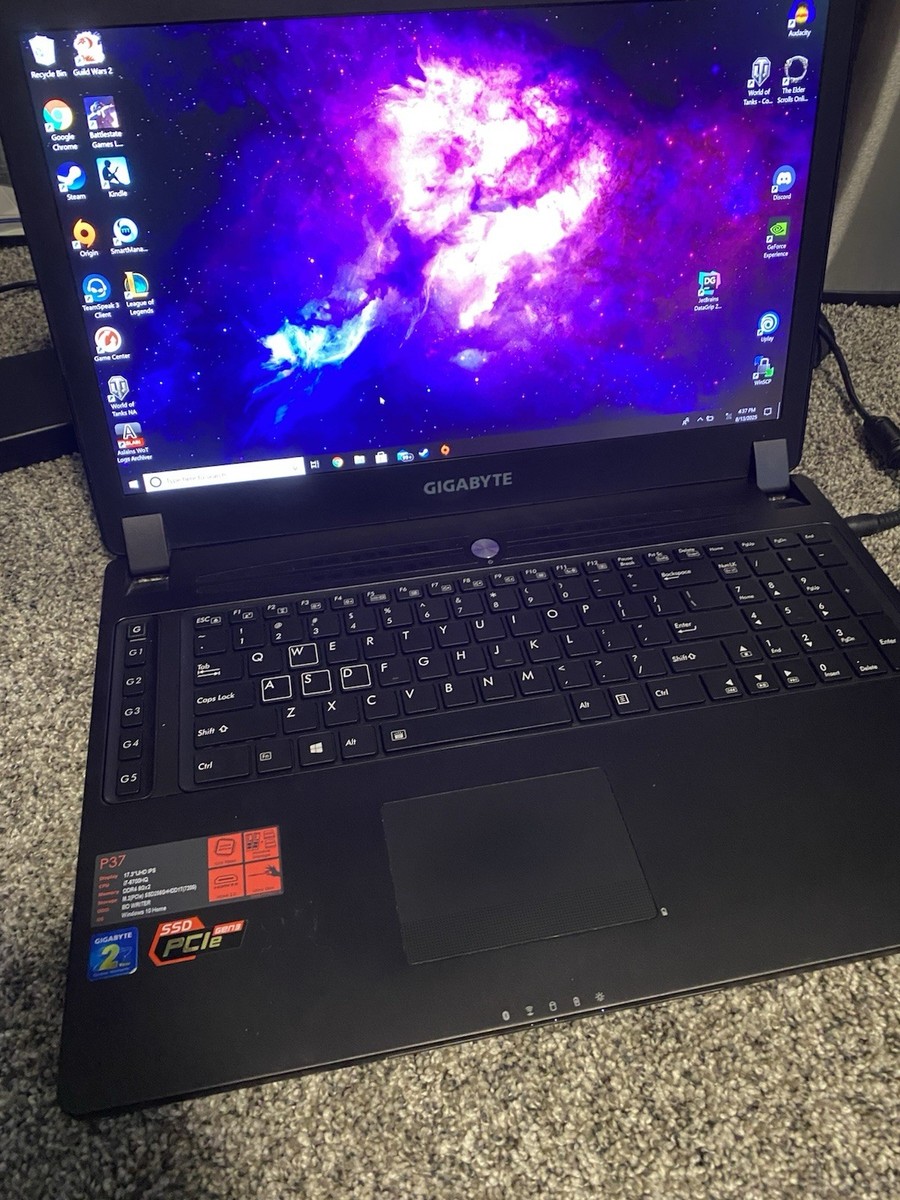 Gigabyte P37W GTX970M Gaming Laptop (Working, Needs New battery 