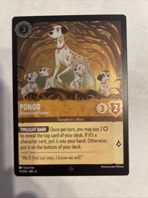 Pongo - Determined Father 19/204 Into the Inklands Cold Foil