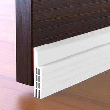 Door Draft Stopper Under Door Sweep for Exterior & Interior Doors, Weather St...
