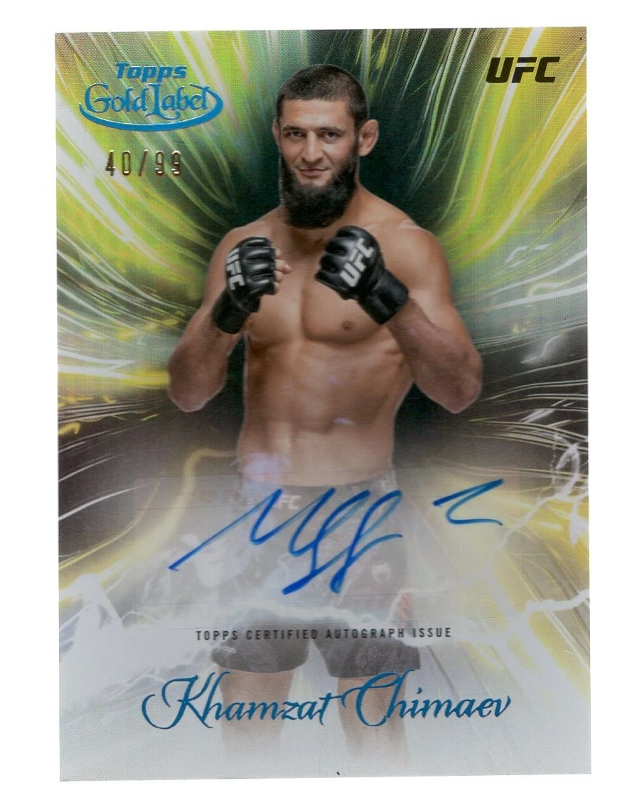 世界に99枚　TOPPS GOLD LABEL Preços baixos em 2024 Topps Gold Label UFC - Khamzat Chimaev #SGS
