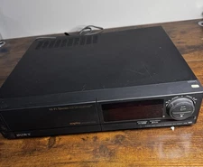 Sony VCR+ VHS Player SLV-595HF 4-Head HQ Tested For Power Makes Grinding Sound