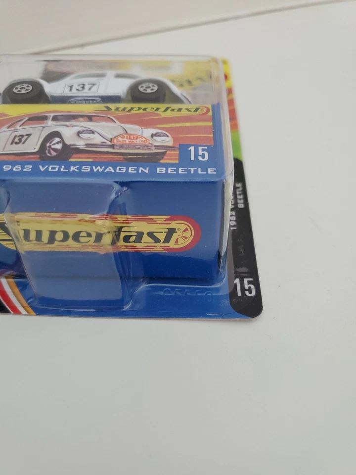 Volkswagen Beetle 2004 35th Superfast #15 1962 Matchbox en blanco 1/10.000 Foto 4 de 4