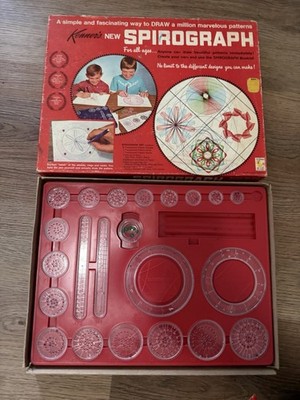 Vintage Kenner Spirograph Drawing Set No. 401  Baseboard and Accessories No Pens