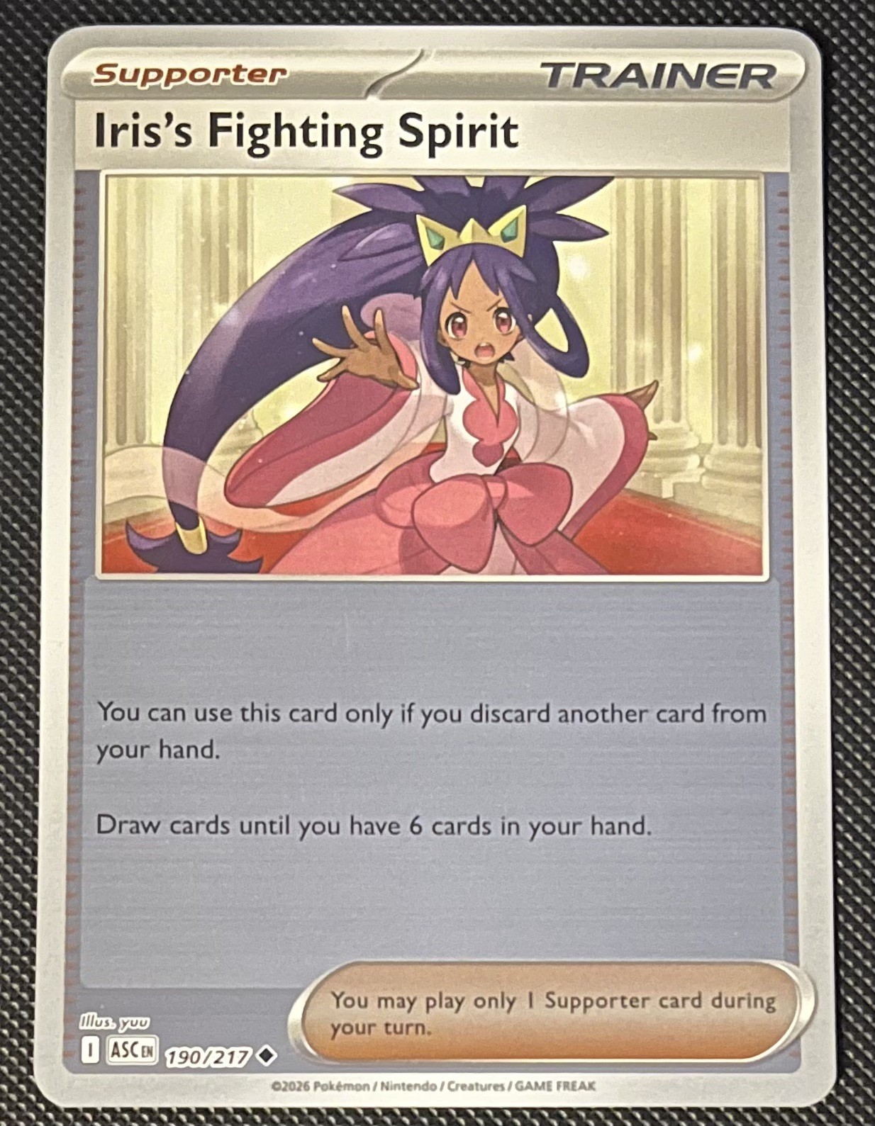 Iris's Fighting Spirit 190/217 Reverse Holo Ascended Heroes NM