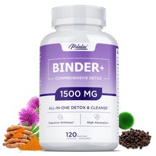 Binder Detox - Activated Carbon,Zeolite - Liver Detox & Cleanse,Digestive Health