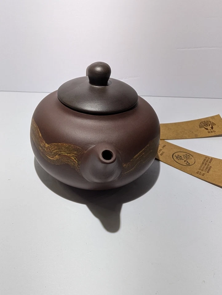 Tetera china rara de arcilla púrpura de porcelana Yixing de Taozhuang Pottery Foto 3 de 4
