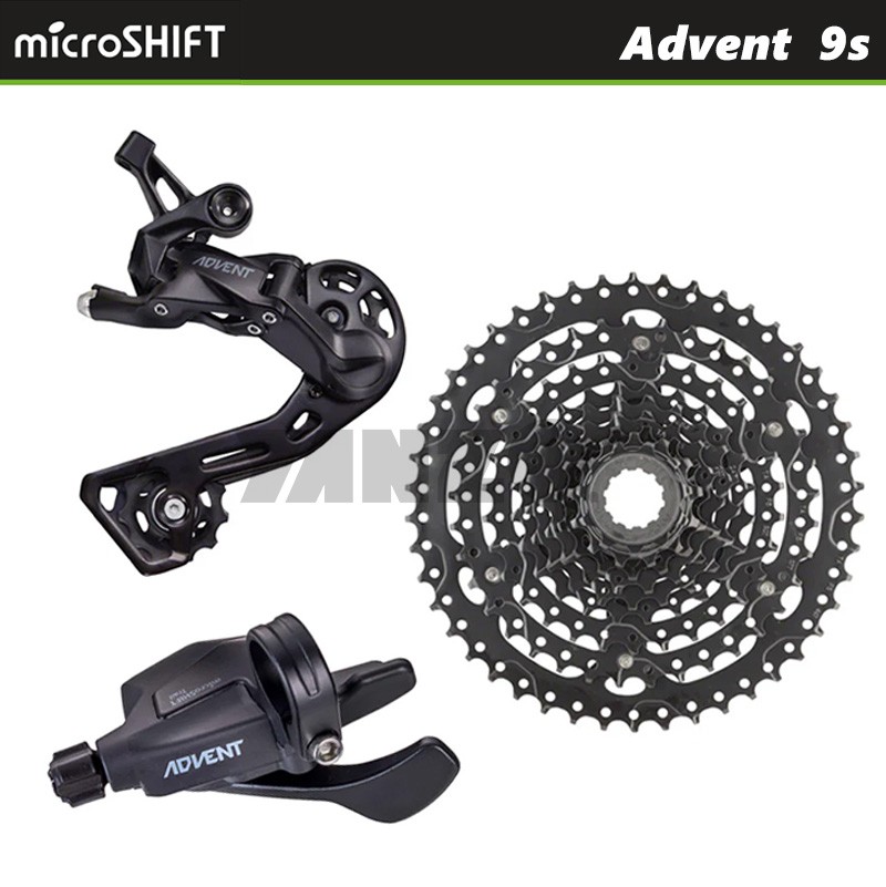 microSHIFT ADVENT 9 speed Groupset Drivetrain Shifter Derailleur Cassette MTB-OE