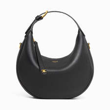 Celine Teen Lulu Bag in Grained Calfskin Blac...