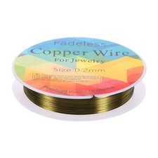 Jewelry Wire 82ft 32 Gauge Brass Craft Jewelry Wrapping Wire, Ancient Blue