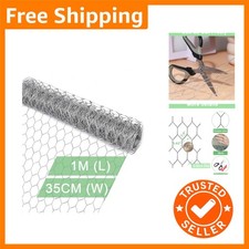 1-Inch Galvanized Chicken Wire 35CM x 1M - Protect Pets & Gardens Efficiently 9.99 per metre